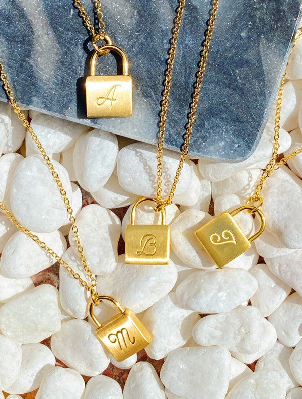 Preorder: Scripted Notes Locket Initial Necklace