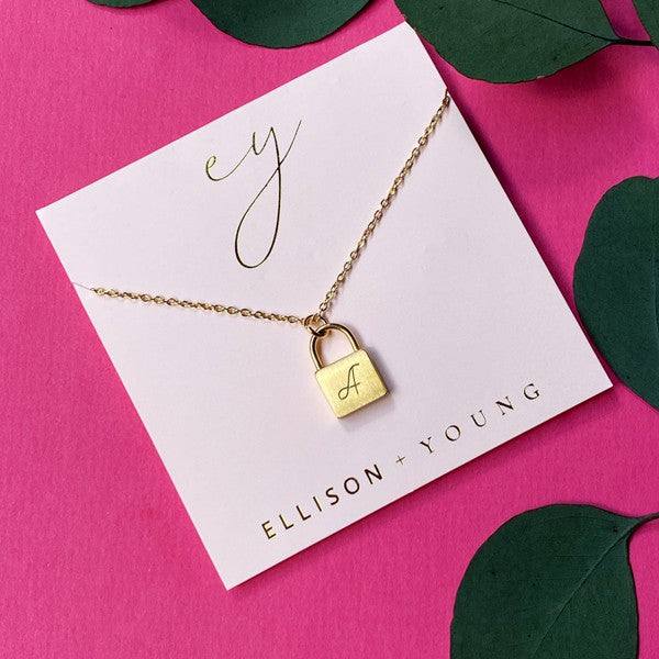 Preorder: Scripted Notes Locket Initial Necklace