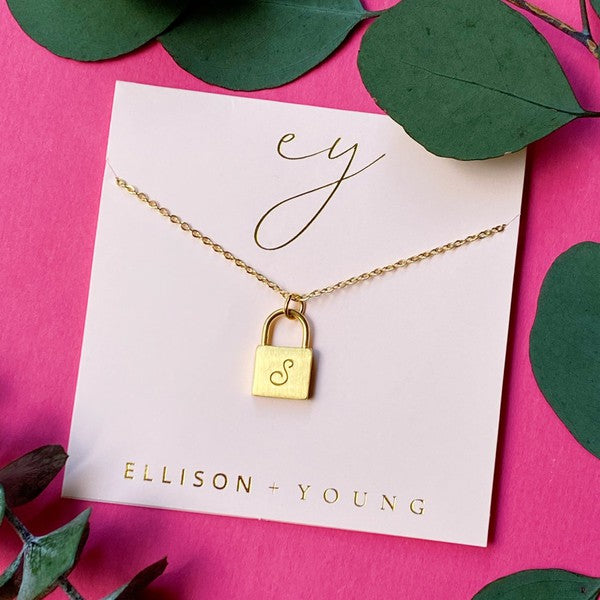 Preorder: Scripted Notes Locket Initial Necklace