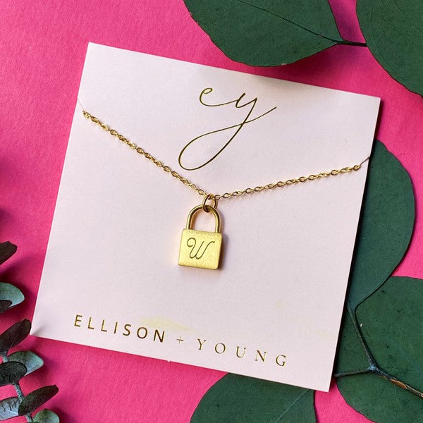 Preorder: Scripted Notes Locket Initial Necklace