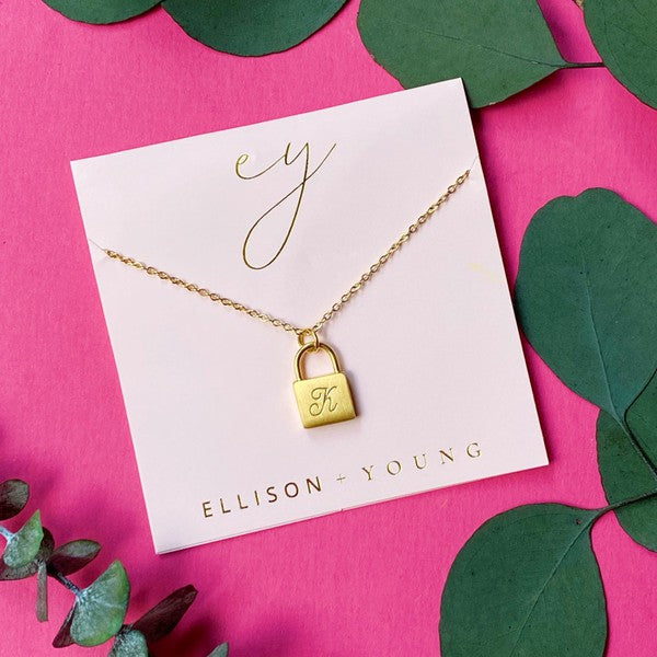 Preorder: Scripted Notes Locket Initial Necklace