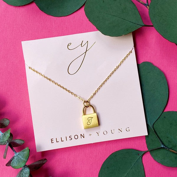 Preorder: Scripted Notes Locket Initial Necklace