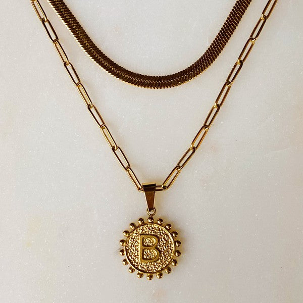 Preorder: Double Chain Initial Necklace