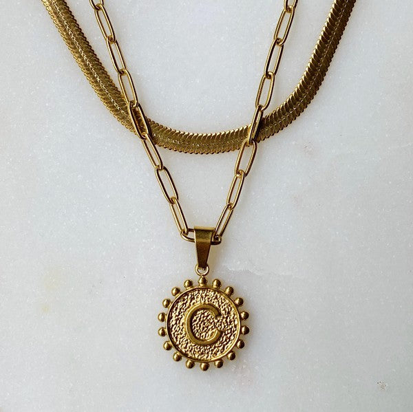 Preorder: Double Chain Initial Necklace