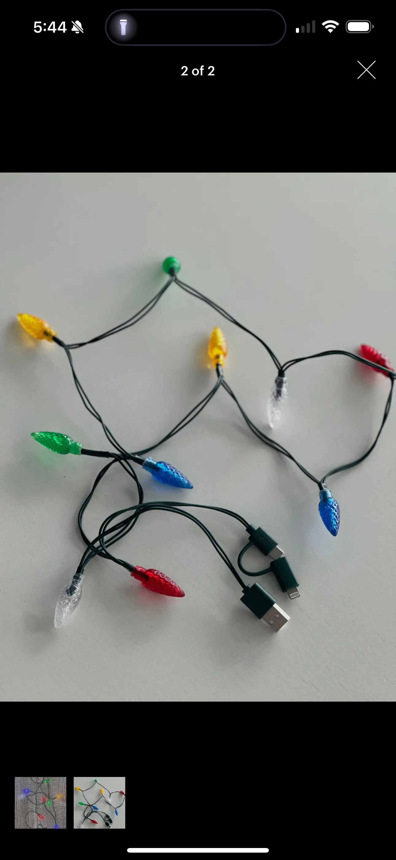 Christmas light phone charger