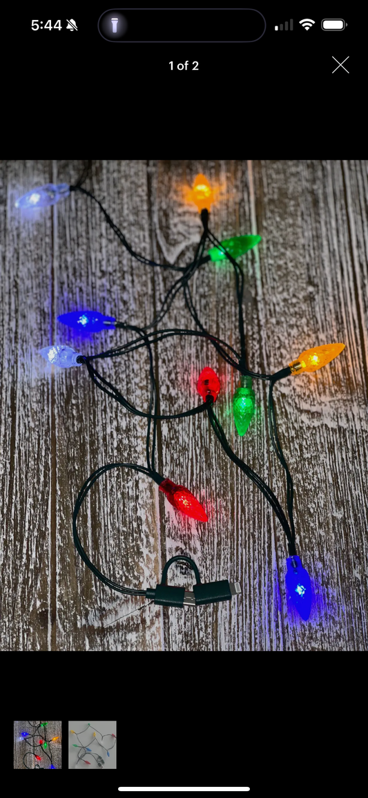 Christmas light phone charger